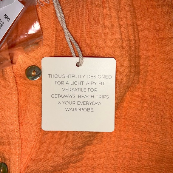 Magaschoni 100% Organic Cotton Mandarin Collar From Button XS Dress - Picture 8 of 13